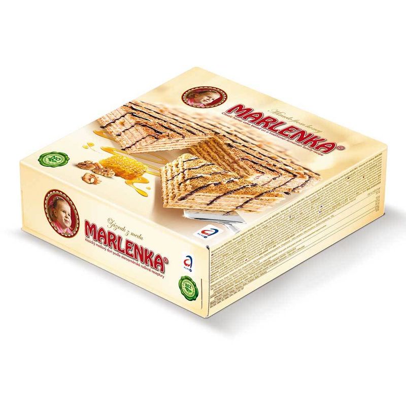 Tort Marlenka classic cu miere si nuca, 800 g