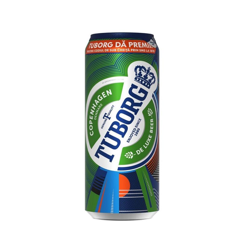 Bere blonda Tuborg, 0.5 l