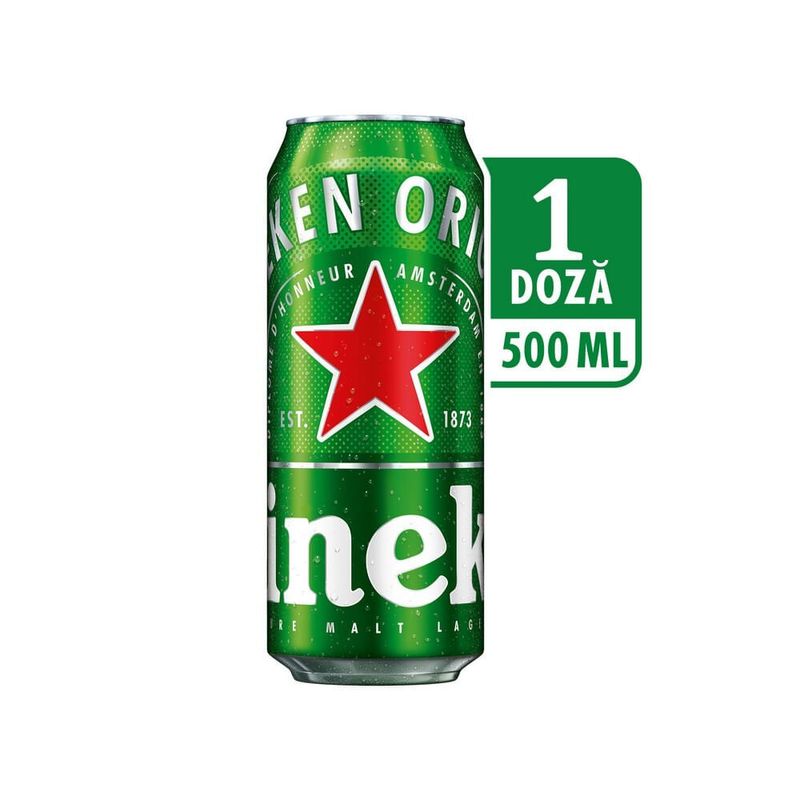 Bere blonda Heineken, 0.5 l