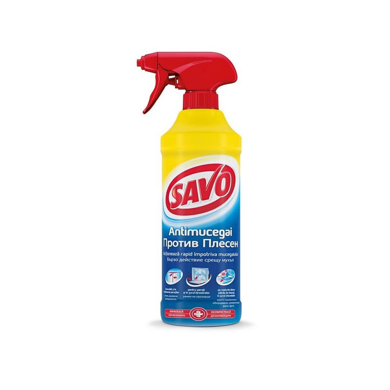 Solutie antimucegai Savo, tip spray, 0.5 l