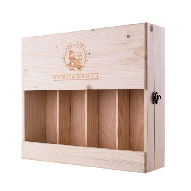 Cutie lemn pentru 4 sticle de vin