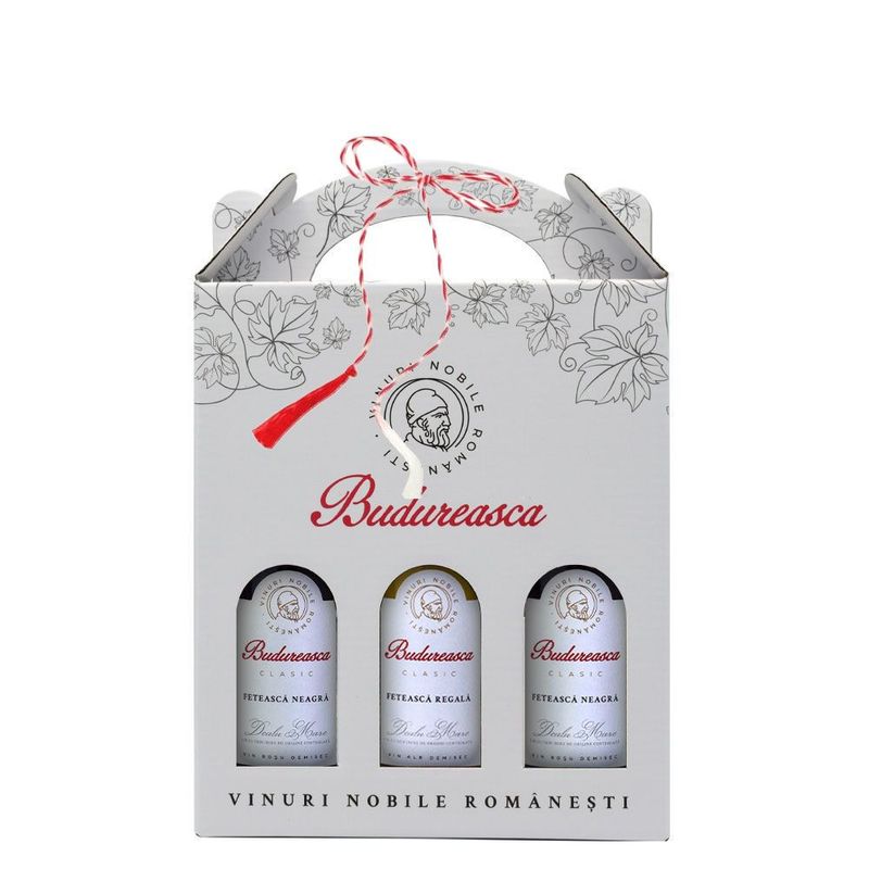 Set cadou Miniaturi Clasic Demisec 187 ml