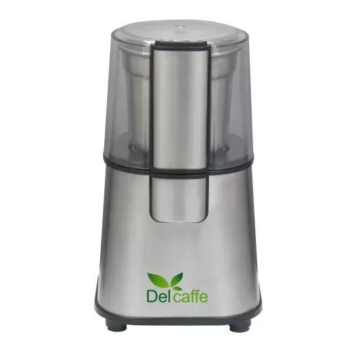 Rasnita cafea Grind Master, Del Caffe , 220W, 60g cafea, cutit inox, functie Puls, Inox