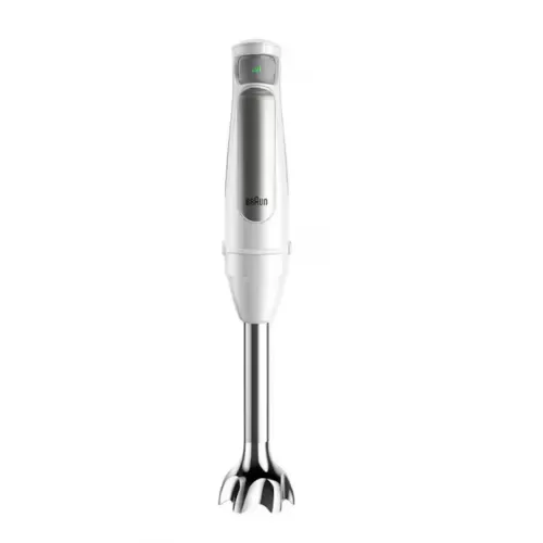 Mixer vertical Braun MQ7020WH, 1000 W, Pahar gradat 0.6 l, Tocator 0.35l,Viteza variabila, Alb