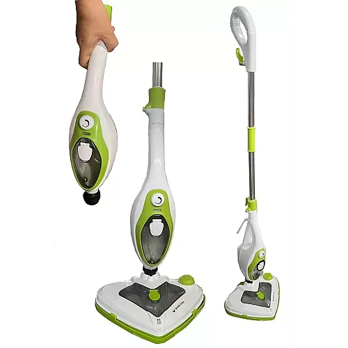 Mop cu aburi  multifunctional 10 in 1 Vaporella Medicare SC2121, 0.4l, 1500W, 3,5 bari,  alb-verde