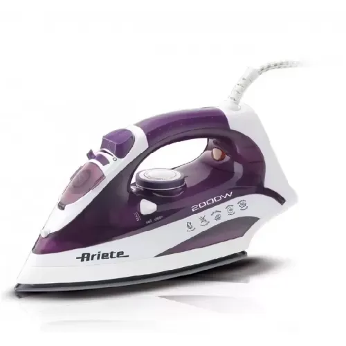 Fier De Calcat Ariete 6235, 2000W, 300 Ml. Talpa Ceramica, Violet/Alb